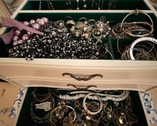 Sterling silver and costume jewelry