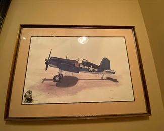 Bobby Boyington signed print