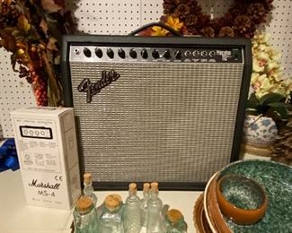 Fender Princeton Plus 112 Amp, Marshall MS-4 Micro guitar amp