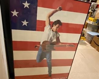 Large Bruce Springsteen Poster and framed