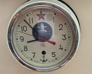 Pair Soviet Submarine Clock-Kauahguyckue Maritime Clock