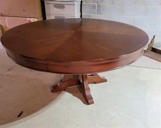 Round table with pedestal base ... 30” high x 54” diameter