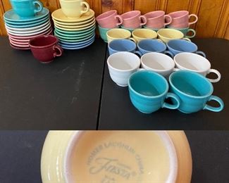 Collection of Fiesta Cups & Saucers