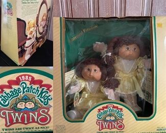 Cabbage Patch Kids Twins 1985 All Original Box Never out of box