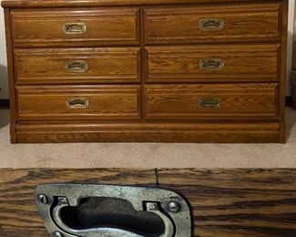 Campaign Style 6 Drawer Dresser
