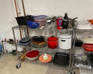 . . . great cookware and storage racks