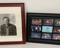 Framed Photo of Jack Zipes and Framed Collage of Photos from the  Children's Theatre Company