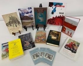 This selection of twelve books from Jack Zipes' collection is a discourse on fairy tales from Pinocchio to Post-Modern. There are 2 books on Pinocchio, one on Hansel & Gretel, one on old French fairy tales, one in Chinese and one on post-modernism. This lot also includes 3 sets of illustrated postcards of a variety of fairy tales by Jack Zipes.