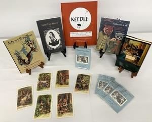 This group of books from scholar, Jack Zipes' collection includes an unopened book in Italian and a copy of Keedle the Great signed by Zipes.

The lot also includes four packets of postcards illustrated by Zipes of a variety of fairy tales. Beautiful keepsakes to keep or share with others.