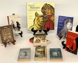 Ten books from fairy tale expert and scholar, Jack Zipes' collection focusing on Grimm Tales.  One is a large illustrated edition, one is in Italian and one is in Hungarian.  All books are signed by Zipes.