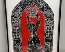 Artist: Joellyn Rock; Title: Witch's Head

Date: 2004

Measurements: 19 1/4" H x 13 1/4" W x 1 1/4" thick 