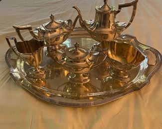 Gorham Sterling tea set.