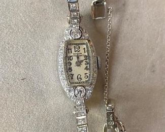 14 kt and diamond ladies watch 1933.  Bigelow and Kinnard