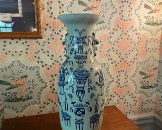 Close up of Asian Vase