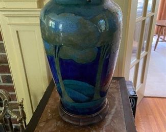 Moorcroft Lamp. Large size. . Moonlit vase. 
