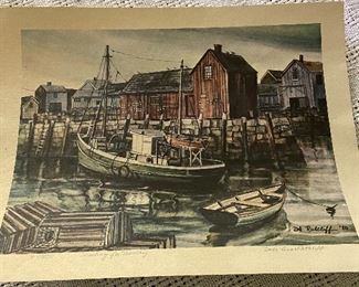 Rockport Print signed by artist