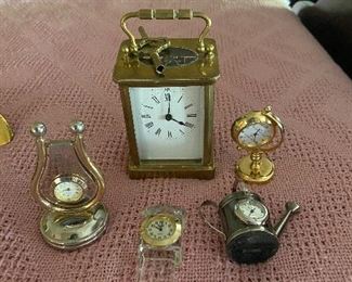 French Carriage Clock and minis