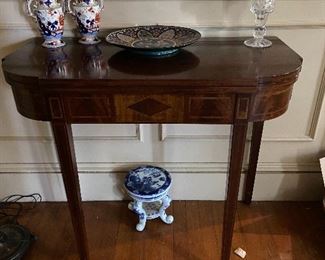 Custom inlaid card table