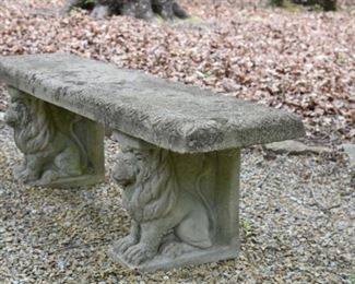 lion bench
