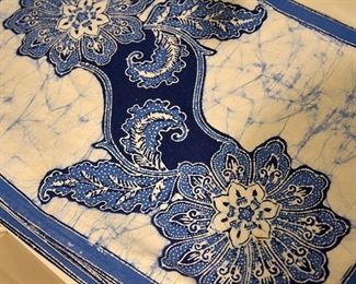 blue & white placemats