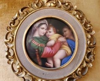 KPM. Small painted porcelain plaque