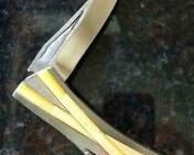 Koji Hara Custom Made Folding Knife with bamboo design Val $1,750