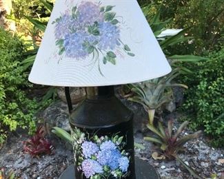 Handpainted Milk Can Based Light Fixture