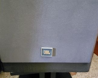 JBL LX44 Speakers on stands