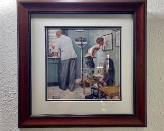 Norman Rockwell framed print