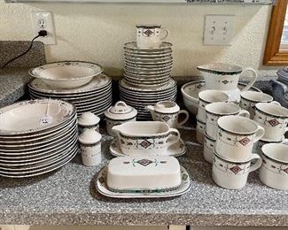 Large set dishes
