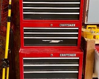 Nice Craftsman tool chest filled with tools