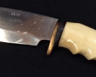 1976 CUSTOM BONE HANDLE KNIFE, ELK