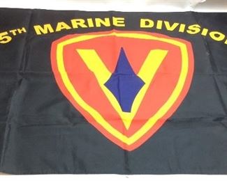 USMC 5TH MARINE DIVISION VINYL FLAG