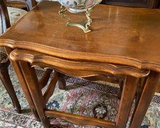 Country French stacking tables