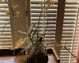 Decorative faux orchid