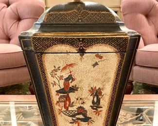 $60 - Hinged Ginger Jar - 16.5 h x 9 d x 9w