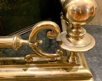 Detailed View of the Fireplace Fender