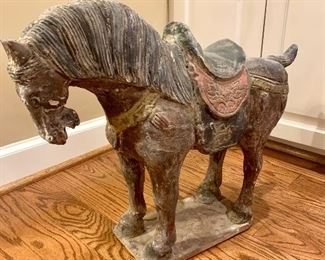 $100 - Tang Style Horse (Resin) - 19 h x 24 w x 6 d