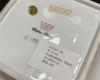 Detailed view of the Chelsea House Trays