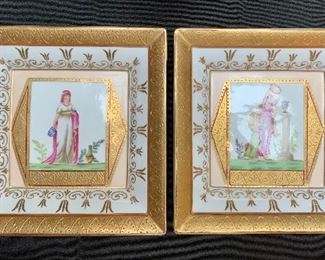 $100 (pair) - Chelsea House Trays - 7 x 7