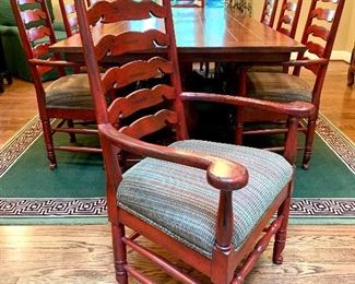 Detailed view of the Ladderback Chairs