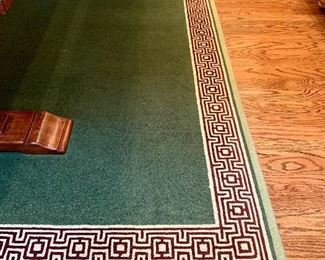 $550 - Custom loop rug with geometric design - 8 x 10 (excellent condition)