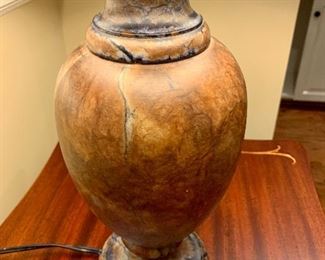 Detailed View of Marble Table Lamp