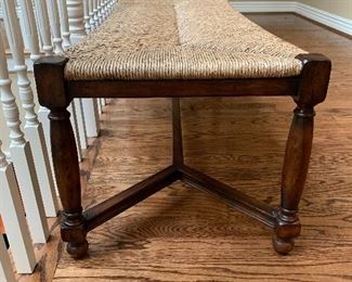 Alternate view of Rush Seat Bench