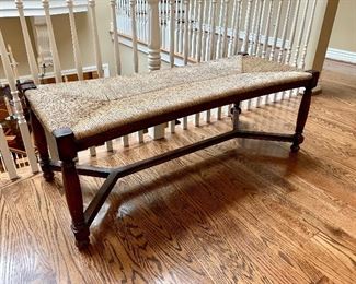 $400 - Rush Seat Bench - 50 x 21 x 18