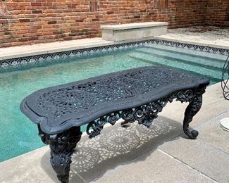 $100 - Black Bench - 40 x 16.5 x 16.5