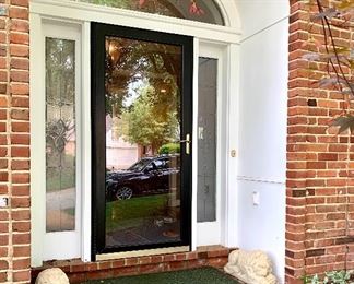 Pair of concrete lions