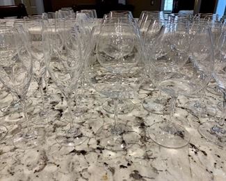 Lots of beautiful glassware by Riedel,  Schott Zwiessel, and more 