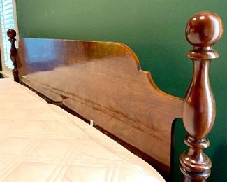 $550 - King Century Wood Headboard (Mattress and Boxspring included)