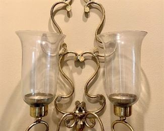 $100 - Candle Wall Sconce - 13 x 7 x 24 